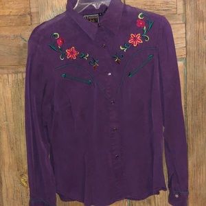 Western Studio West Button Up long sleeve